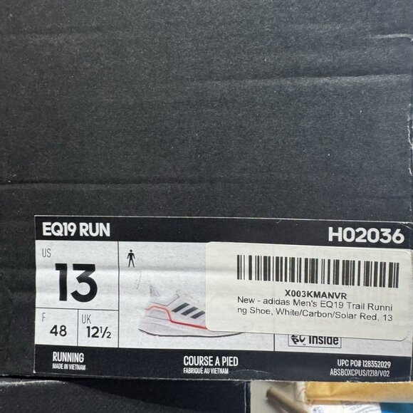 adidas Mens EQ19 Run Running Shoes White Size 13 M main image 6